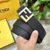 FENDL 40MM wide double-sided original calf leather with a single ruthenium palladium plated cnt797sr