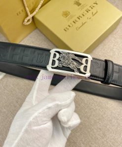 Burberry automatic leather belt series, original high-quality stainless steel buckle, soft a uj5f97ix