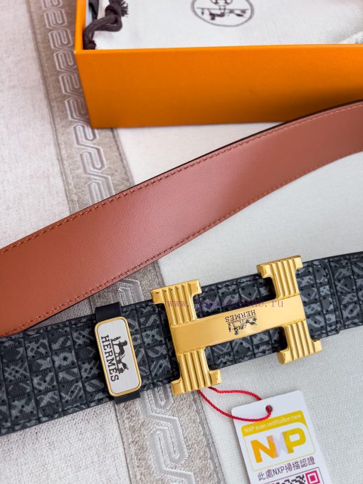 Hermes Hermes waist beltHanging buckle, classic pure steel material buckle head, double-side bfqflx8r - Image 5