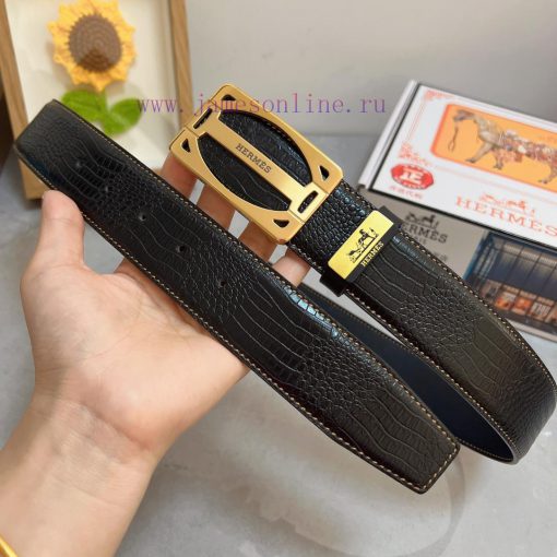 Hermes Hermès  Material: Leather Belt with 100% Head Layer. The leather belt is guaranteed t tj3t588n - Image 6