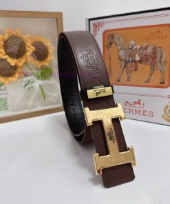 Hermes Hermès  Material: Leather Belt with 100% Head Layer. The leather belt is guaranteed t 472myfxx