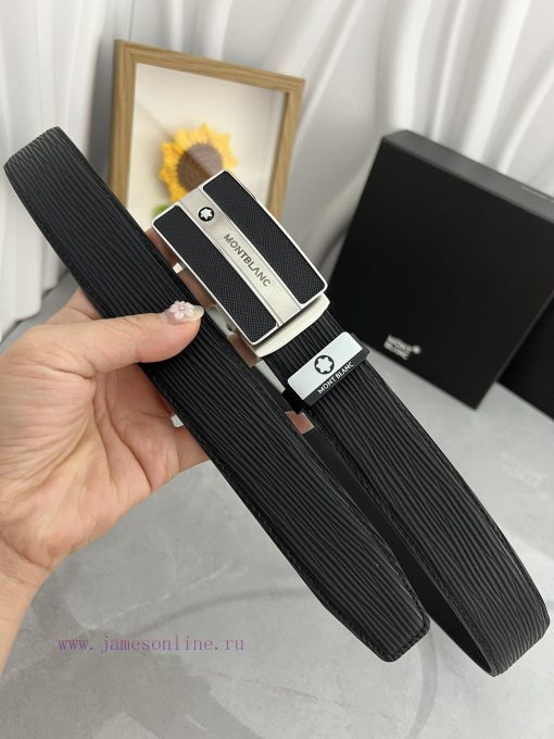 Montblanc Automatic BeltMaterial: Leather Belt with 100% Head Layer. The leather belt is gua wulm0gst - Image 3