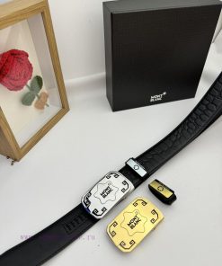 Montblanc Automatic BeltMaterial: Leather Belt with 100% Head Layer. The leather belt is gua bmahm8o7
