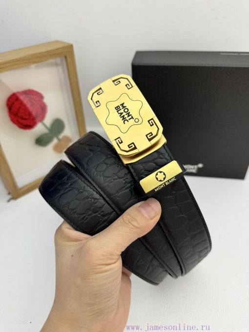 Montblanc Automatic BeltMaterial: Leather Belt with 100% Head Layer. The leather belt is gua iu7td3u5
