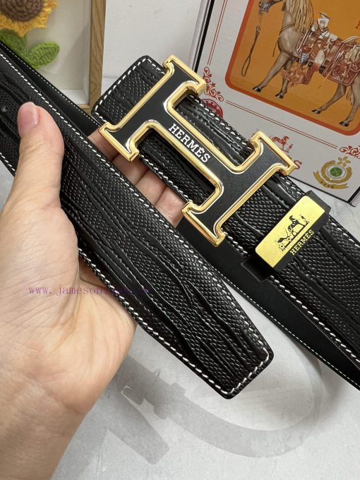 Hermes Hermès  Material: Leather Belt with 100% Head Layer. The leather belt is guaranteed t h41b4zu3 - Image 4