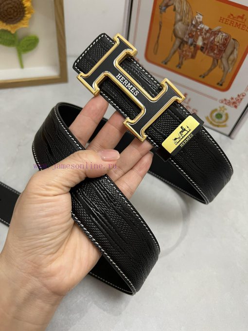 Hermes Hermès  Material: Leather Belt with 100% Head Layer. The leather belt is guaranteed t h41b4zu3 - Image 5