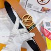 Belt LV Louis Vuitton's top tier replicaThe waistband is made of 100% head layer cowhide, en 4m6t7i8u