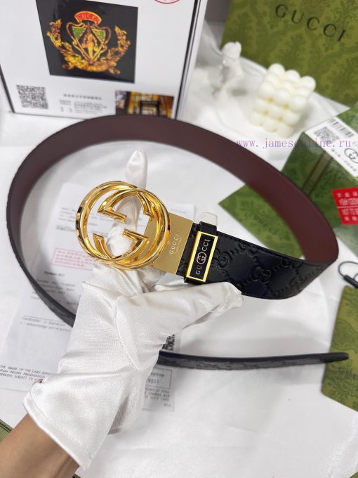 Belt Gucci Gucci️Belt made of 100% head layer cowhide, guaranteed genuine leather, 24k rotat m7ff7g6q - Image 6