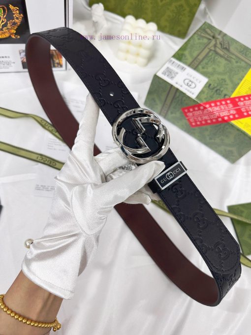 Belt Gucci Gucci️Belt made of 100% head layer cowhide, guaranteed genuine leather, 24k rotat 9r18vi3e - Image 3