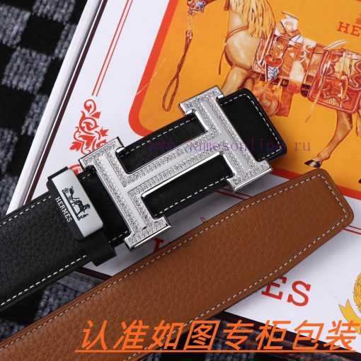 Men's belt HermesMen's leather belt is made of 100% head layer cowhide, ensuring that the 24 djlmg1jy - Image 6