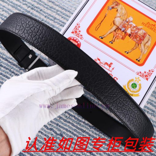 Hermes Belt ️ BeltThe material is made of 100% top layer cowhide, ensuring that 24k pure ste e45dzwdv - Image 8