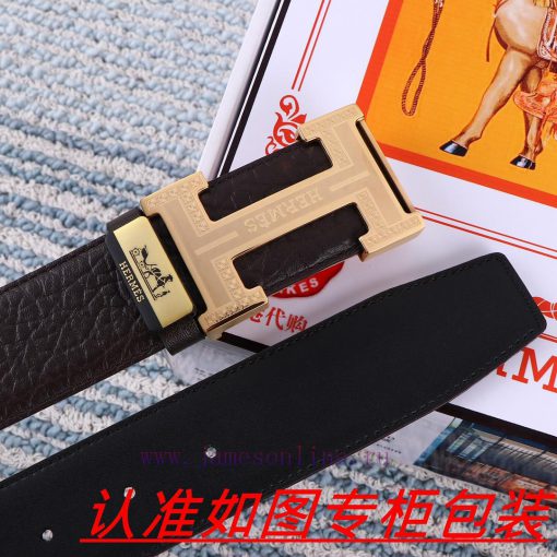 Hermes Belt ️ BeltThe material is made of 100% top layer cowhide, ensuring that 24k pure ste bq44upup - Image 8