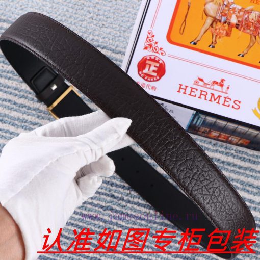 Hermes Belt ️ BeltThe material is made of 100% top layer cowhide, ensuring that 24k pure ste bq44upup - Image 9