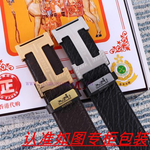 Hermes Belt ️ BeltThe material is made of 100% top layer cowhide, ensuring that 24k pure ste bq44upup - Image 10