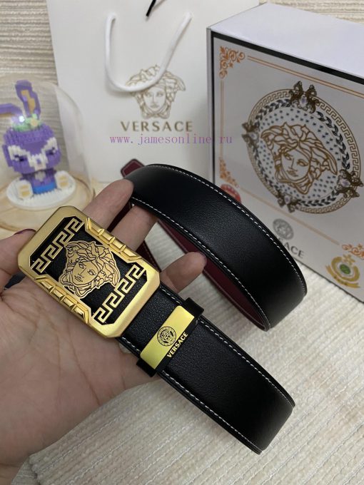 Versace. VersaceMaterial: Leather Belt with 100% Head Layer. The leather belt is guaranteed x2afa09s - Image 4