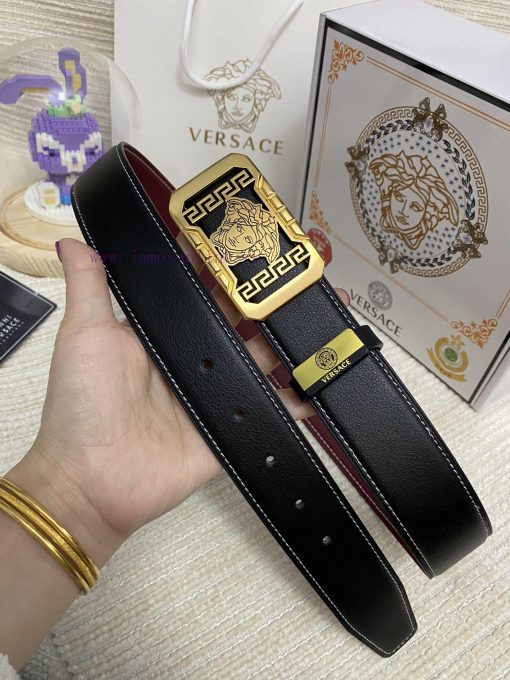 Versace. VersaceMaterial: Leather Belt with 100% Head Layer. The leather belt is guaranteed x2afa09s - Image 7