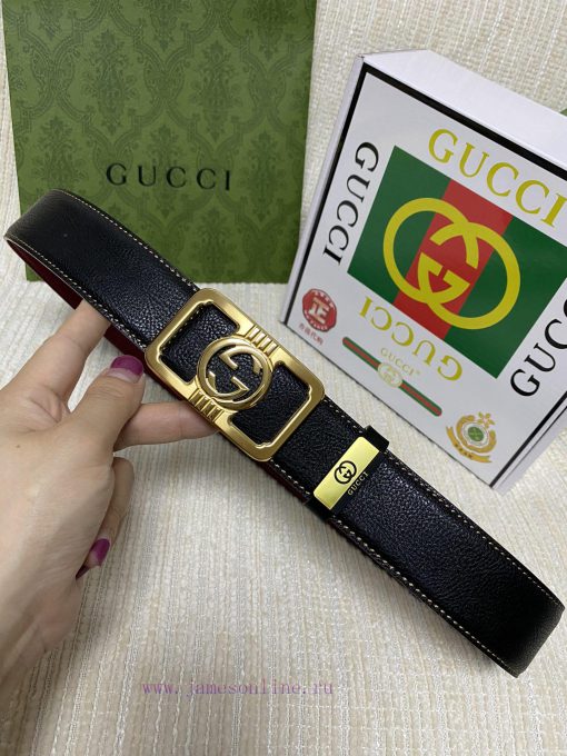 Gucci. Gucci  Material: Leather Belt with 100% Head Layer. The leather belt is guaranteed to glu5ktge - Image 7