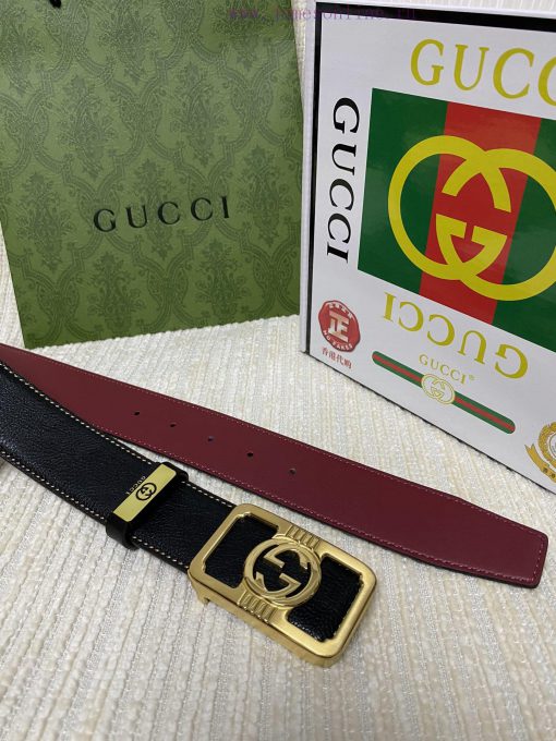 Gucci. Gucci  Material: Leather Belt with 100% Head Layer. The leather belt is guaranteed to glu5ktge - Image 9