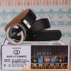 Belt and belt Gucci leather beltMen's belt material: 100% head layer cowhide belt, guarantee t6pbtpp1