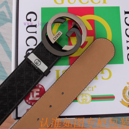 Belt and belt Gucci leather beltMen's belt material: 100% head layer cowhide belt, guarantee t6pbtpp1 - Image 8
