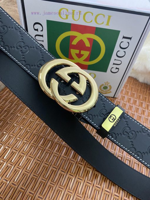 Gucci. Gucci  Material: Leather Belt with 100% Head Layer. The leather belt is guaranteed to qo7kq2by - Image 5