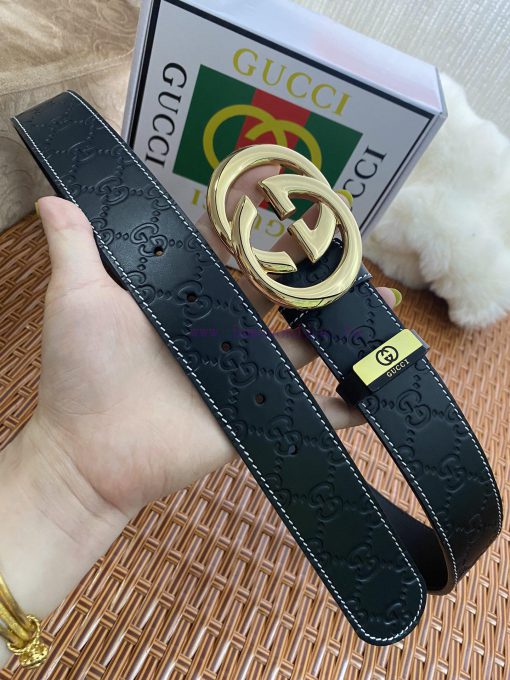 Gucci. Gucci  Material: Leather Belt with 100% Head Layer. The leather belt is guaranteed to qo7kq2by - Image 6