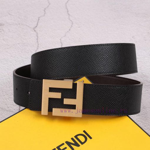 FENDI (Fendi) is a 4.0cm wide double-sided hair layer made of cowhide, paired with classic F 7rkctytz - Image 5