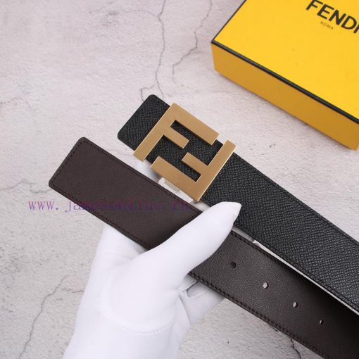 FENDI (Fendi) is a 4.0cm wide double-sided hair layer made of cowhide, paired with classic F 7rkctytz - Image 6