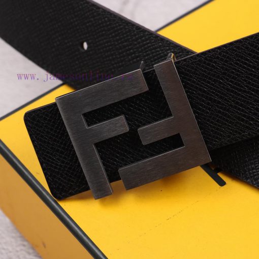 FENDI (Fendi) is a 4.0cm wide double-sided hair layer made of cowhide, paired with classic F 6hww3ofd - Image 3