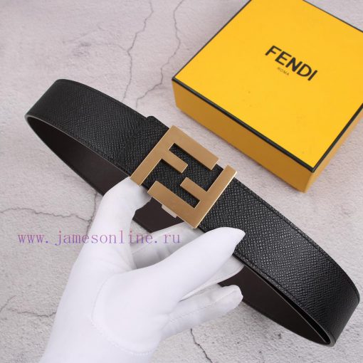FENDI (Fendi) is a 4.0cm wide double-sided hair layer made of cowhide, paired with classic F 7rkctytz - Image 9