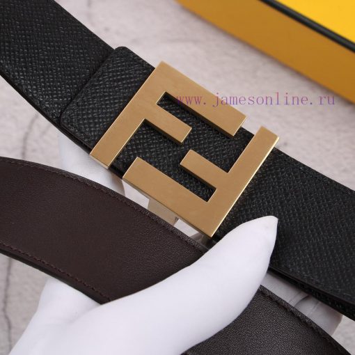 FENDI (Fendi) is a 4.0cm wide double-sided hair layer made of cowhide, paired with classic F 7rkctytz - Image 10