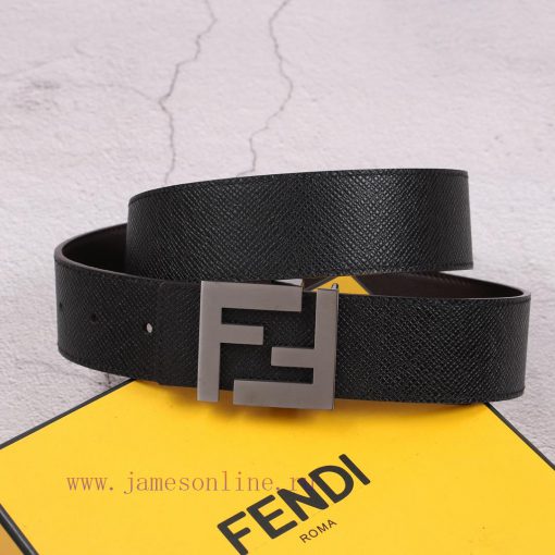 FENDI (Fendi) is a 4.0cm wide double-sided hair layer made of cowhide, paired with classic F 6hww3ofd - Image 5