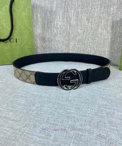 The Gucci belt with a width of 4.0cm made a stunning debut in the 2022 Spring/Summer collect ytd4j80t