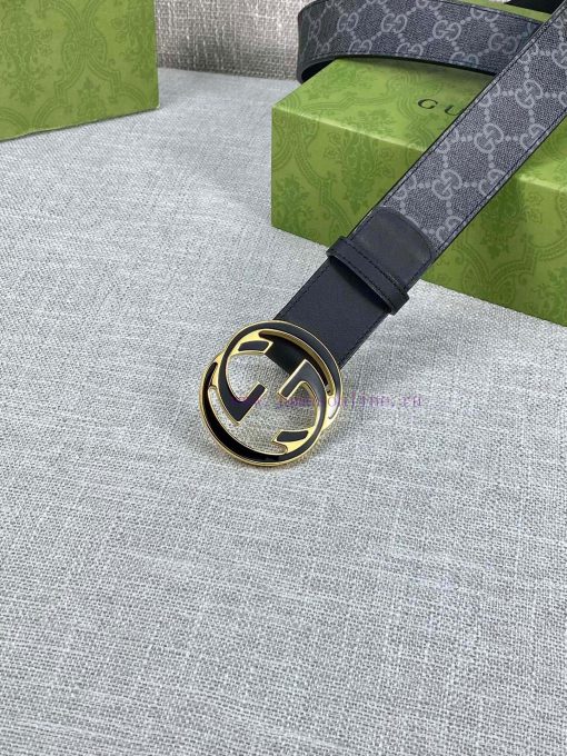 The Gucci belt with a width of 4.0cm made a stunning debut in the 2022 Spring/Summer collect 3udw0swg - Image 3