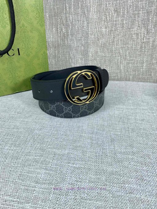 The Gucci belt with a width of 4.0cm made a stunning debut in the 2022 Spring/Summer collect 3udw0swg - Image 4