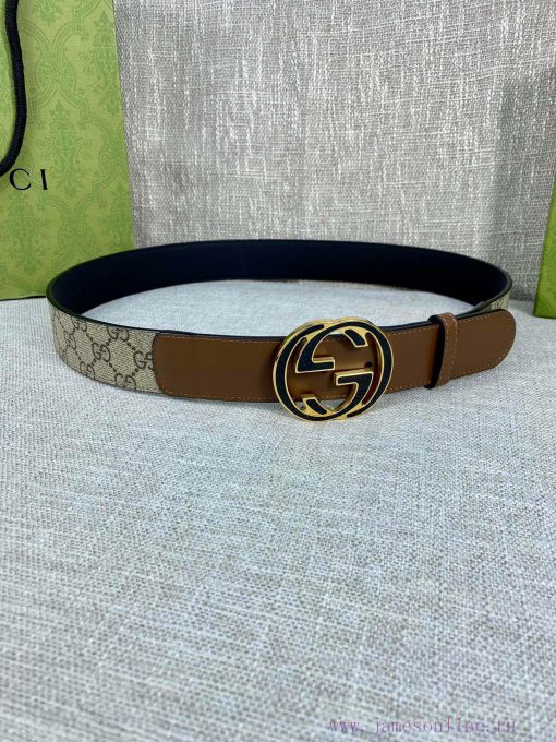 The Gucci belt with a width of 4.0cm made a stunning debut in the 2022 Spring/Summer collect tiq83bsc - Image 2