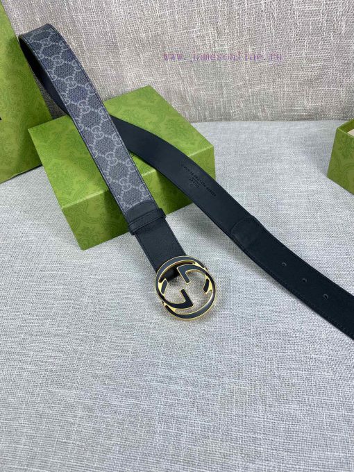 The Gucci belt with a width of 4.0cm made a stunning debut in the 2022 Spring/Summer collect 3udw0swg - Image 5