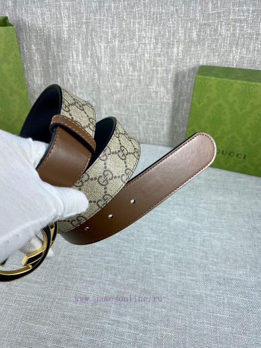 The Gucci belt with a width of 4.0cm made a stunning debut in the 2022 Spring/Summer collect tiq83bsc - Image 3