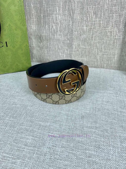 The Gucci belt with a width of 4.0cm made a stunning debut in the 2022 Spring/Summer collect tiq83bsc - Image 5