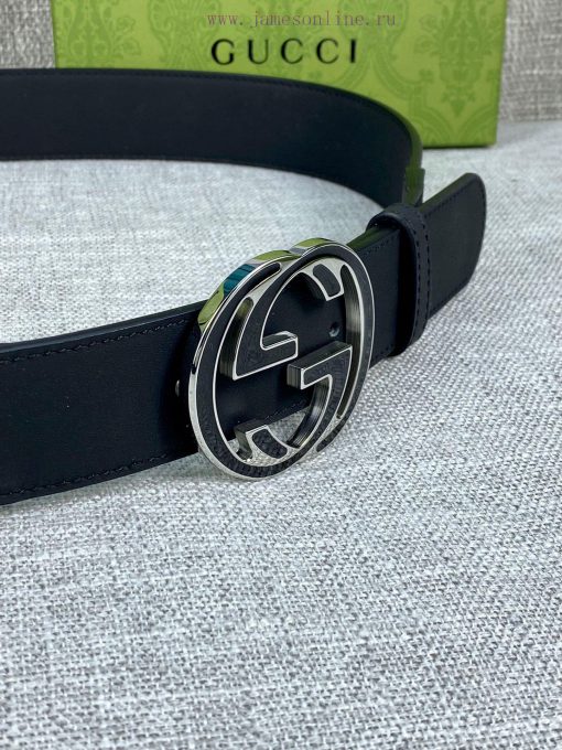 The Gucci belt with a width of 4.0cm made a stunning debut in the 2022 Spring/Summer collect 3udw0swg - Image 8