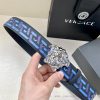 Width 4.0cm VERSACE This classic Versace belt is made of soft calf leather, adorned with La orwt3m41