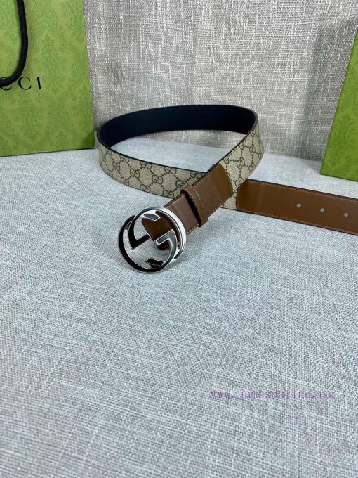 The Gucci belt with a width of 4.0cm made a stunning debut in the 2022 Spring/Summer collect tiq83bsc - Image 8