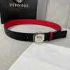 P Width 4.0cm Versace Two Sided Lychee Pattern Belt with Iconic Versace Medusa Head Buckle, lz8vtpeh
