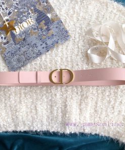 Dior. Dior copper buckle * C D * logo classic style 3.4cm premium calf leather soft waist be 9hdmjjem