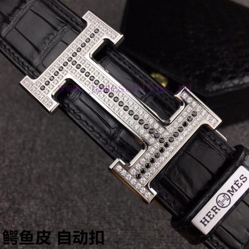 Hermes HERMES crocodile skinDelivery crocodile wooden box, automatic buckleGrade: Imported w t1xbnrq5 - Image 6
