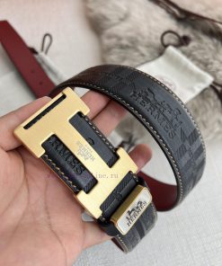 Hermes Hermes waist beltHanging buckle, classic pure steel material buckle head, double-side 9eeob4wu