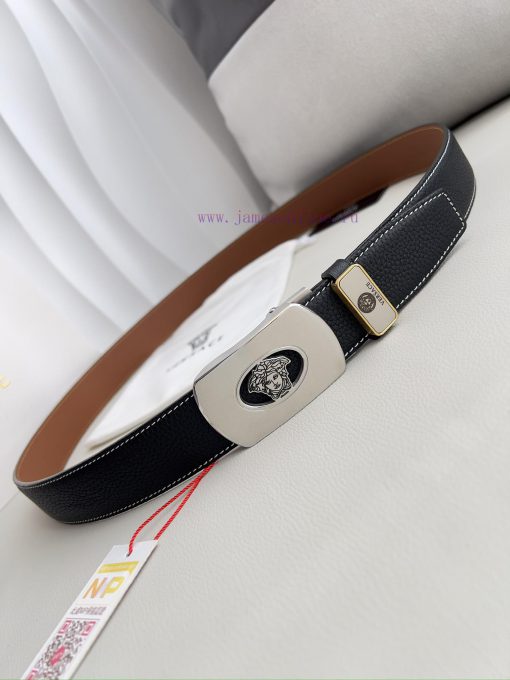 Versace Versace. ️ Belt and belt automatic beltAutomatic belt, classic head buckle made of p vxljv17f - Image 4