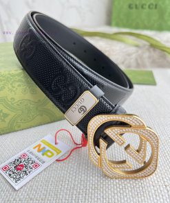 Gucci Gucci Belt ️ BeltHanging buckle, pure steel material with diamond studded buckle head, nbutajwl
