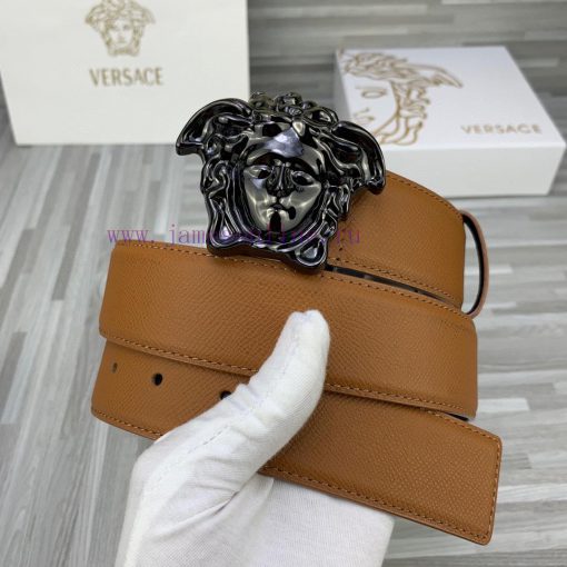 Width 4.0cm Versace This belt is adorned with the iconic Versace Medusa logo buckle, showcas ih0ybynx - Image 3