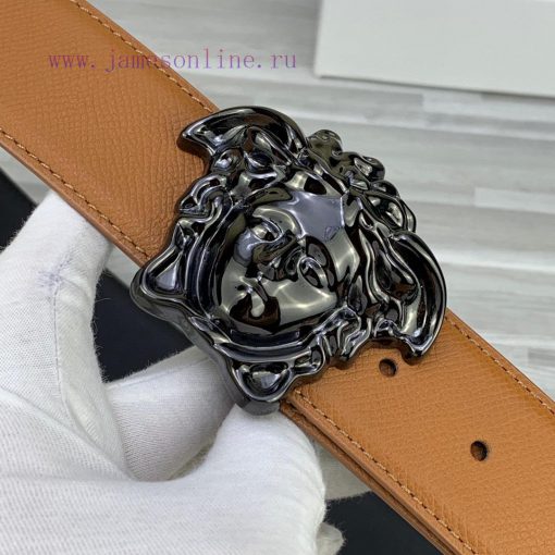 Width 4.0cm Versace This belt is adorned with the iconic Versace Medusa logo buckle, showcas ih0ybynx - Image 6